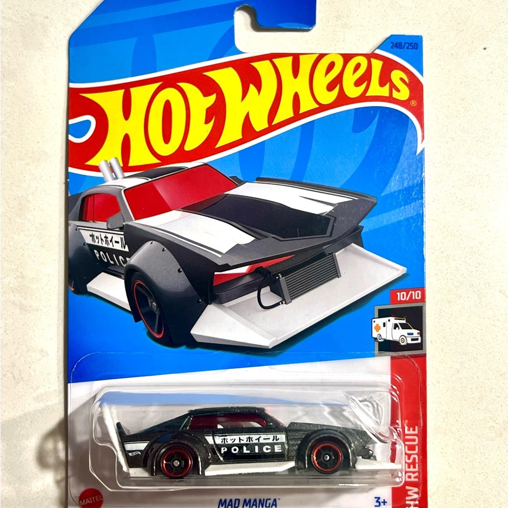 HOT WHEELS Mad Manga Police Car Toy
